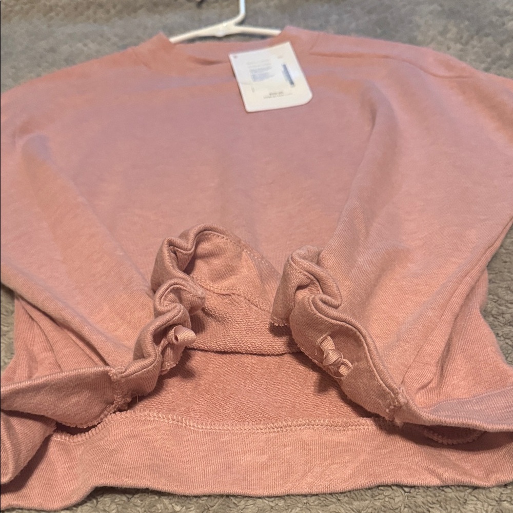 🌸 **Fabletics Selena Semi-Cropped Pullover – Rosebloom Heather (XXS)** 🌸 - Picture 7 of 10